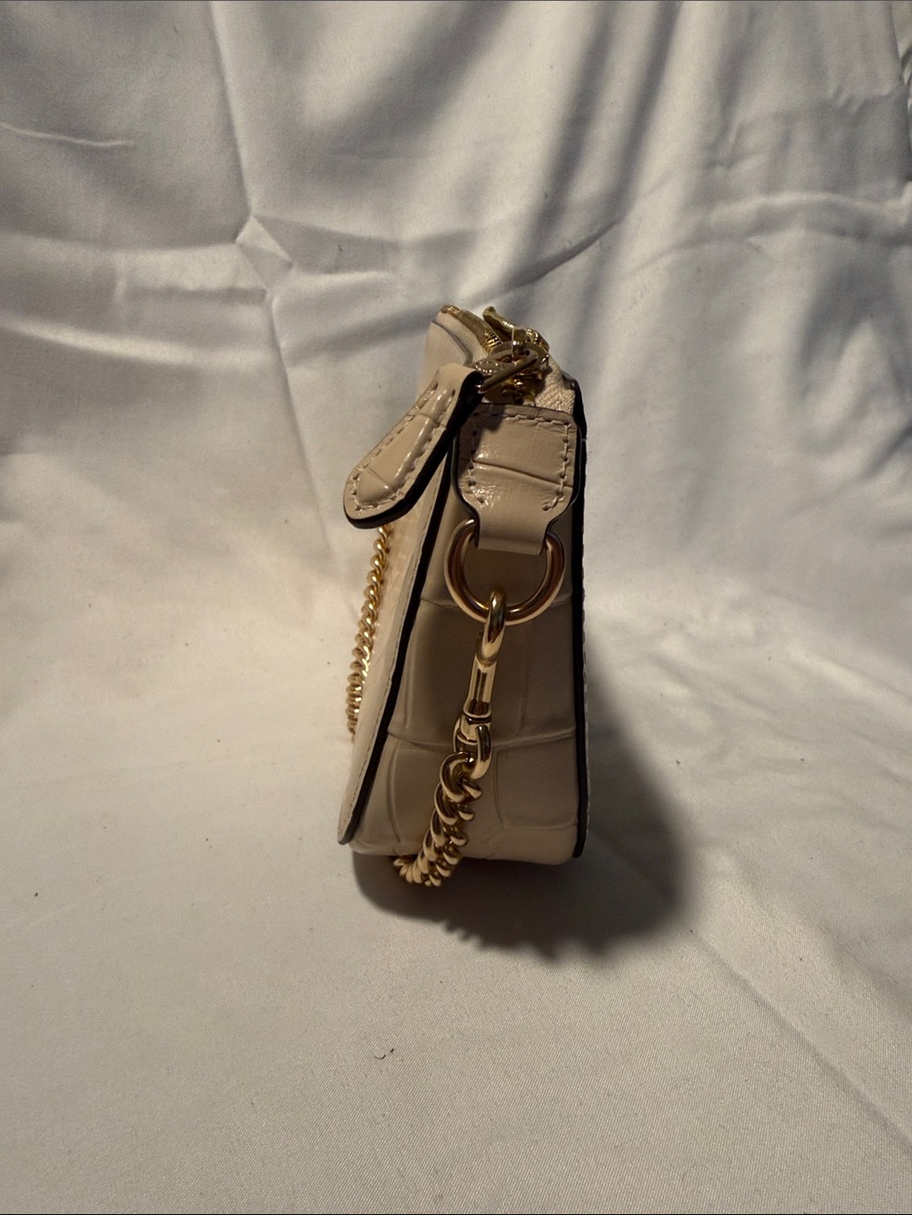 Coach Nolita 19 Convertible Purse in Gold/Ivory Leather CN382 - Picture 5 of 6